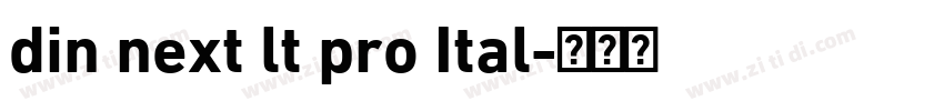 din next lt pro Ital字体转换